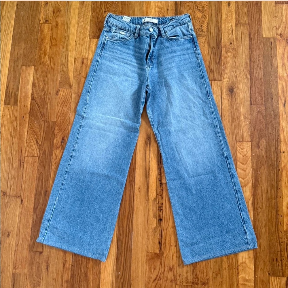 Mavi Mid-Rise Loose Wide Leg Jeans